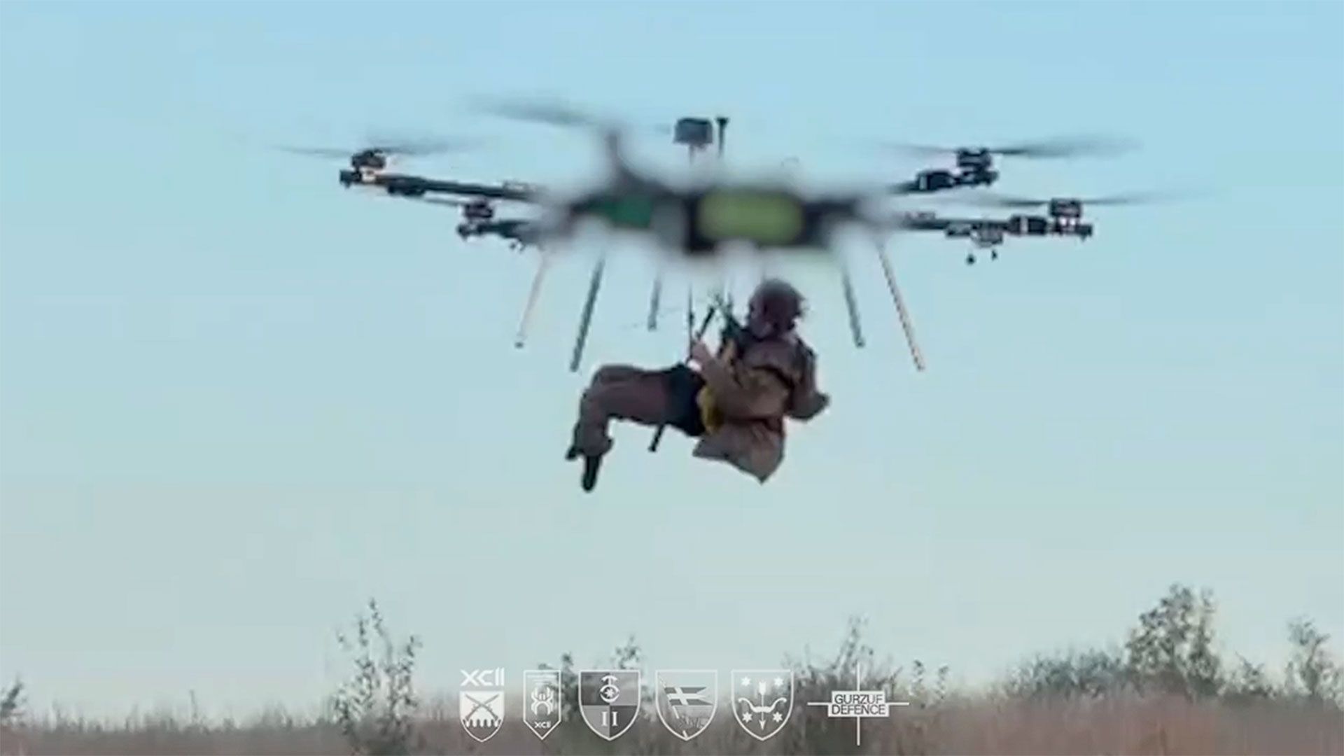 Ukraine rescues wounded soldier using drone in daring 'world's first' UAV evacuation of a human