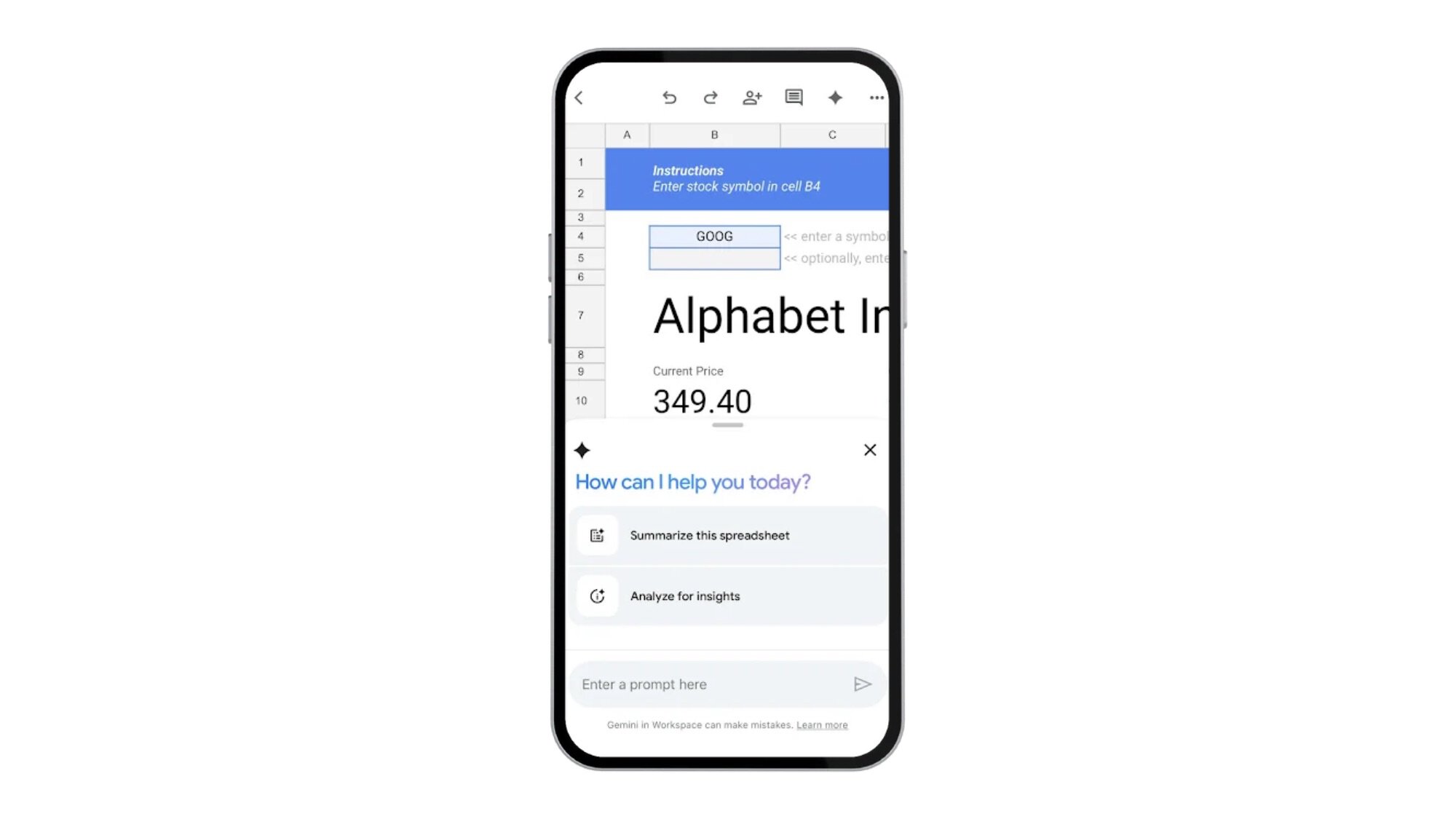 Google Sheets on iPhone finally catches up to Android with this Gemini upgrade