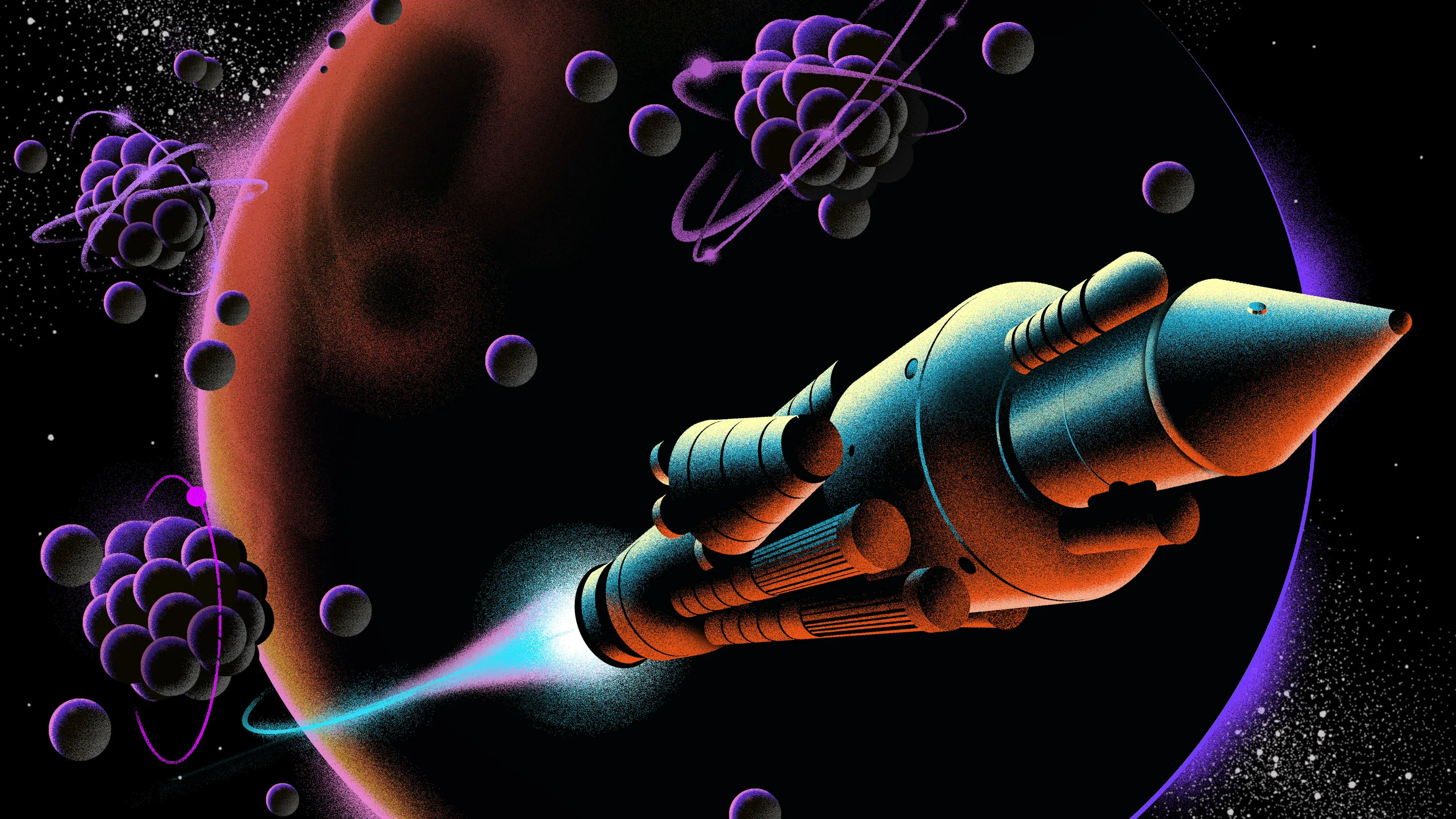 Nuclear-powered spaceships