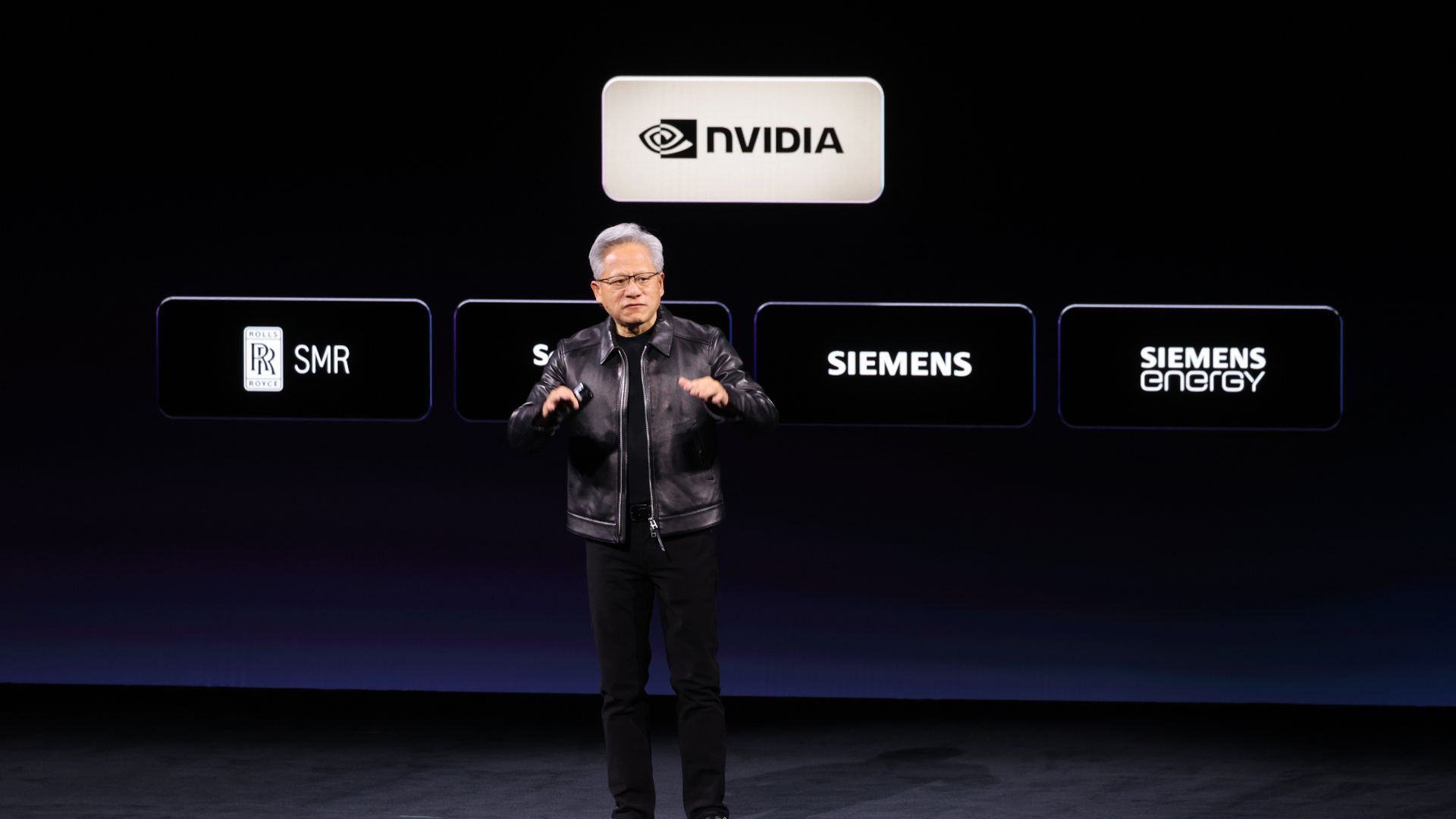 Jensen Huang Nvidia GTC keynote disrupted by Greenpeace protest over chips in Russian drones