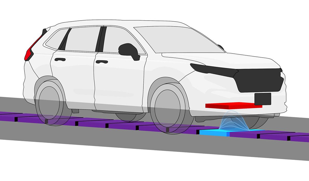 Honda develops underlying technology for in-motion wireless EV charging
