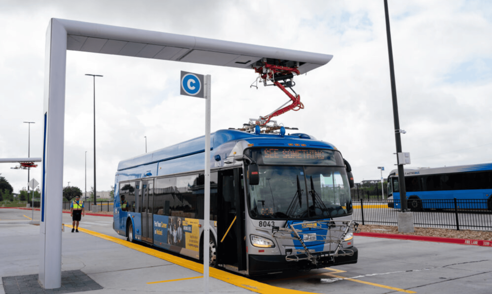 Texas transit agency electrifies two bus lines with Camber Charging EVSE