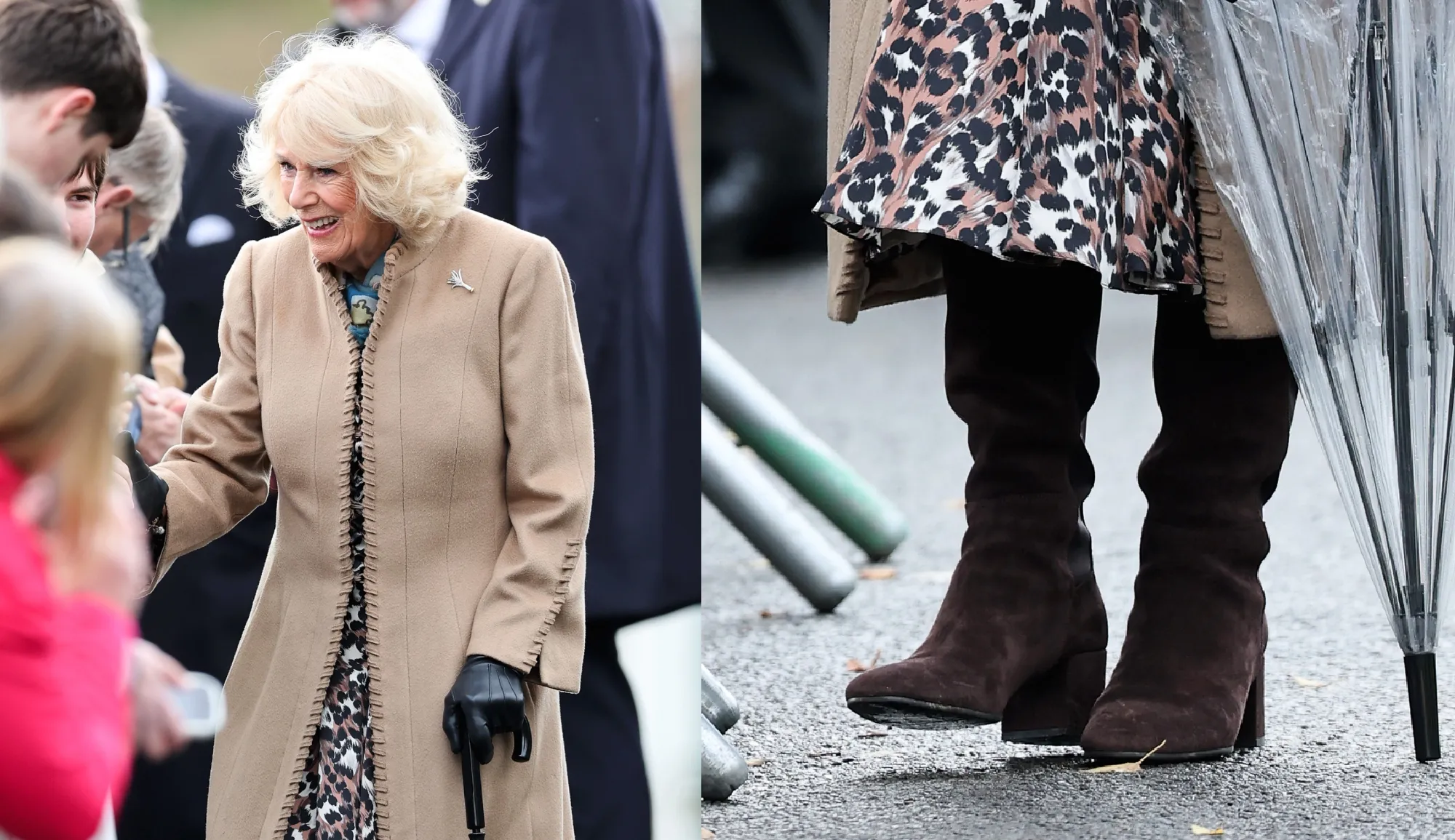 Queen Camilla Gets Cozy in the Chocolate Brown Trend With Slouchy Suede Boots