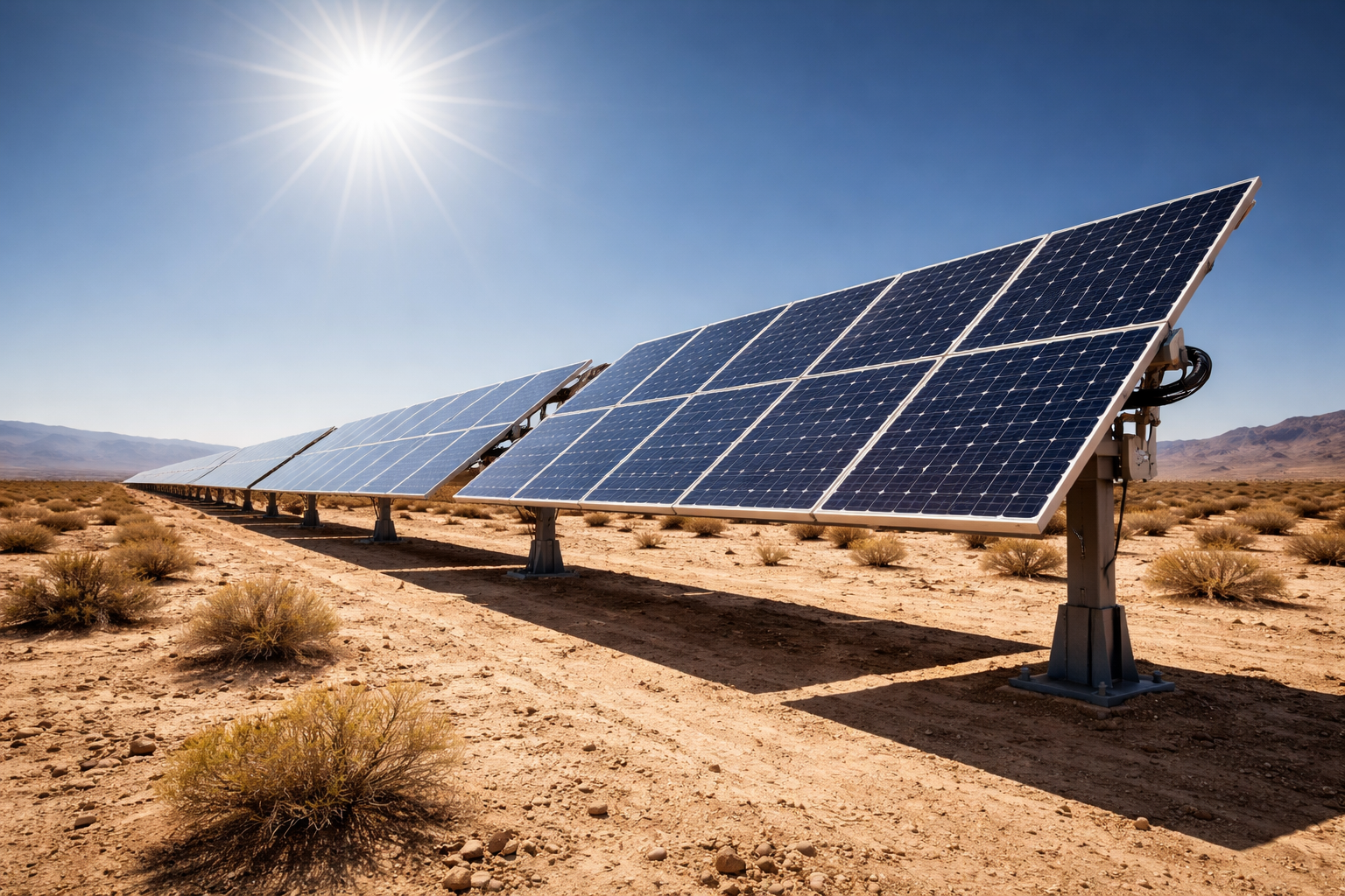 Solar parks could more than double soil carbon in desert environments, study finds