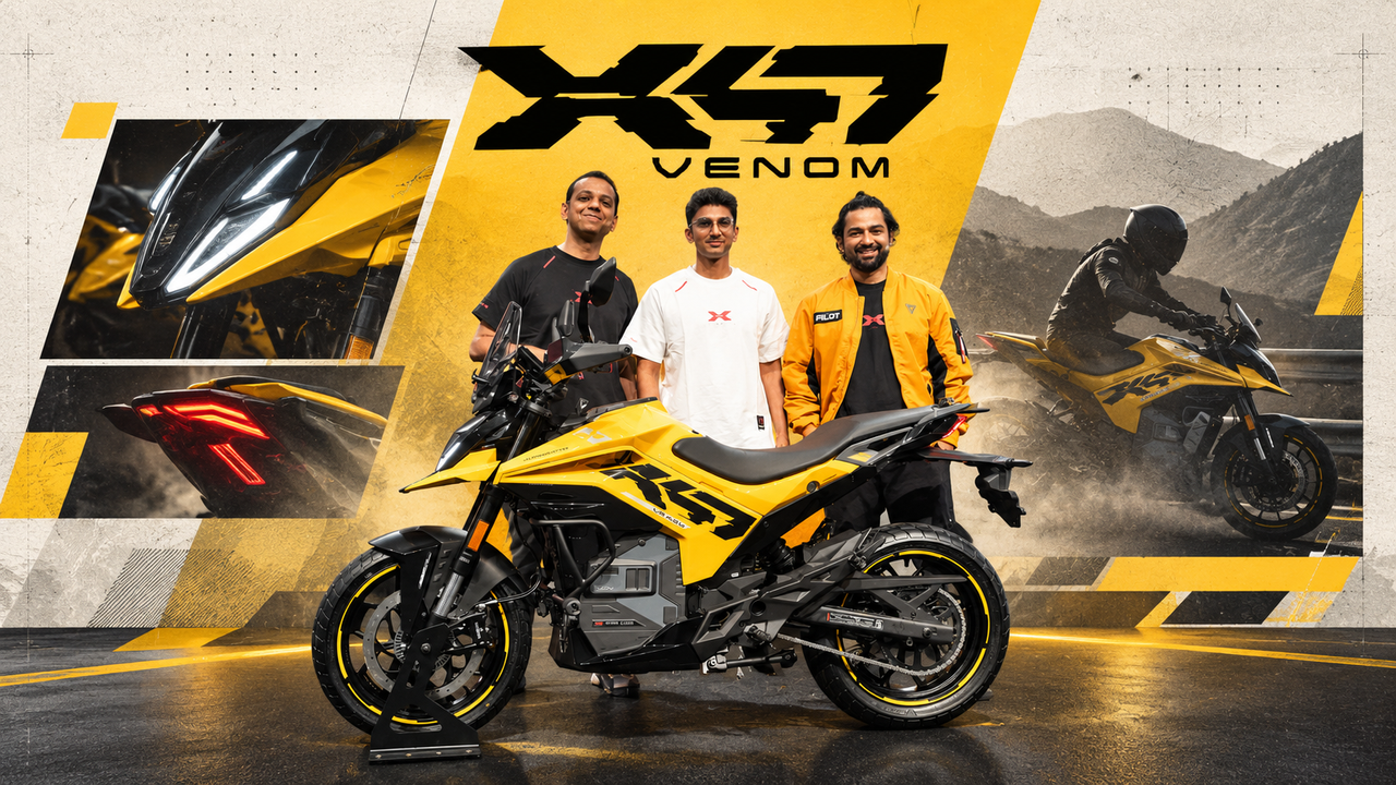 Ultraviolette launches X-47 Venom electric motorcycle, introduces new VX-100 platform