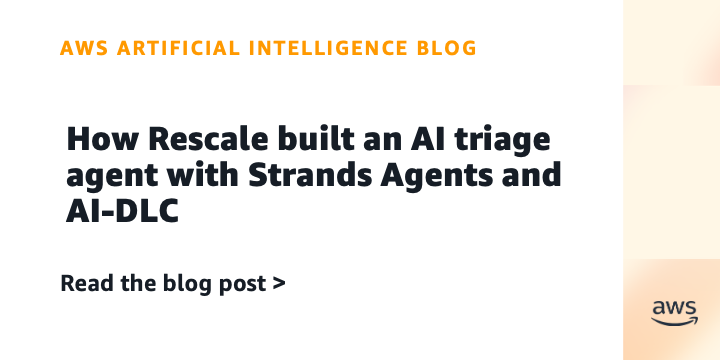 How Rescale built an AI triage agent with Strands Agents and AI-DLC