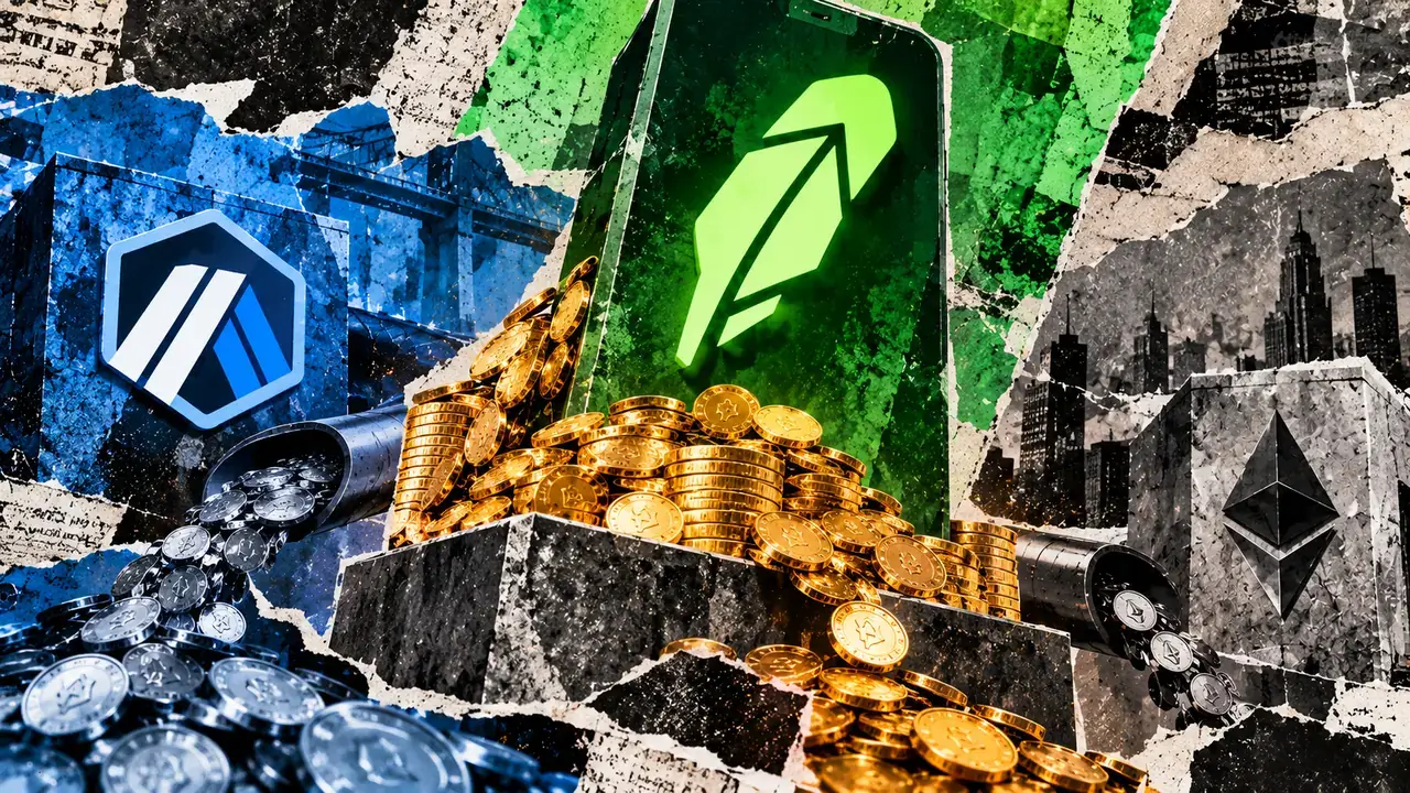Robinhood generates $51 million in blockchain fees while Ethereum settlement costs total just $69,000