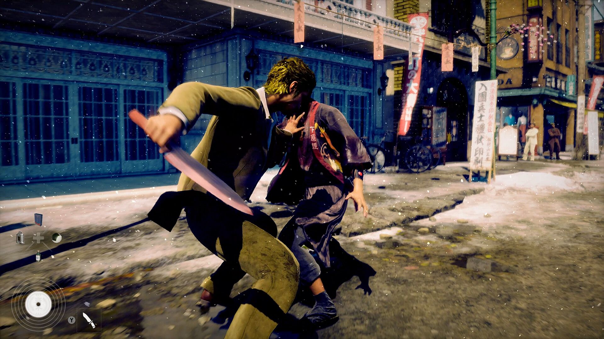 Stranger Than Heaven director says the game's combat was inspired by old 'Ninkyo' Yakuza movies because the 'raw and gritty' action scenes fit Daito's character as an inexperienced fighter — 'We felt that atmosphere was what made those genres special'