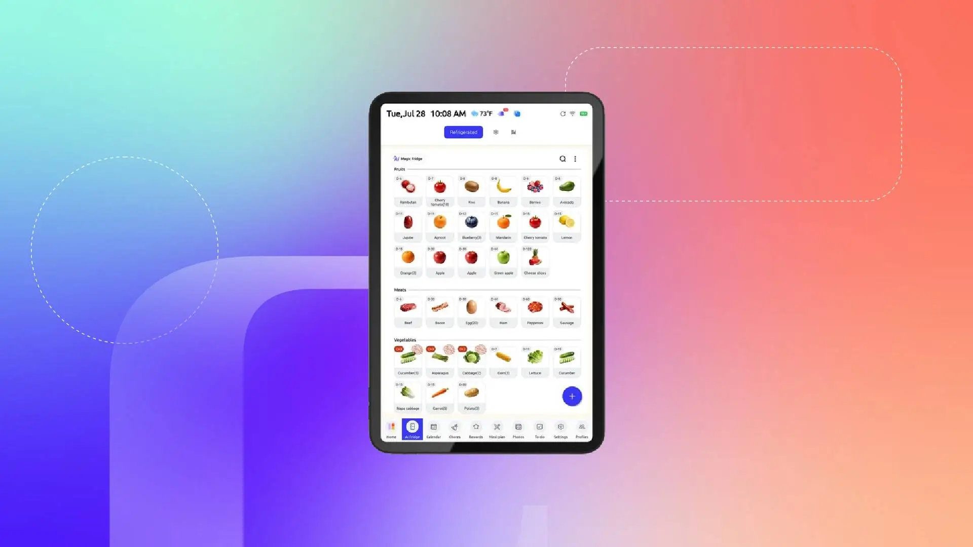 Organize Your Schedules, Recipes and More With Over $150 Off This FridgeCal Smart Display