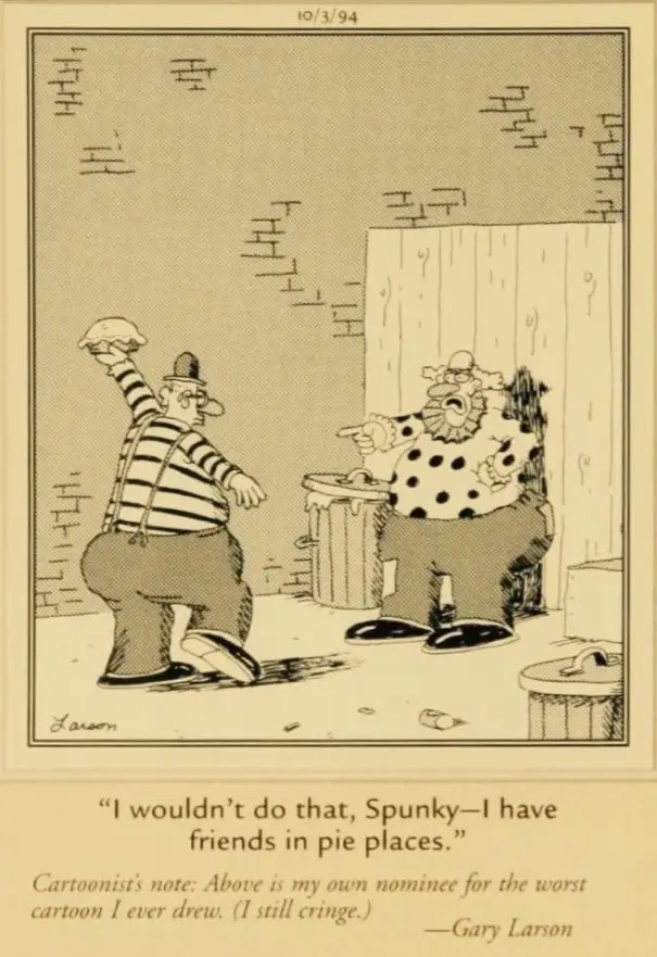 10 Darkly Funny 'Far Side' Comics About Clowns