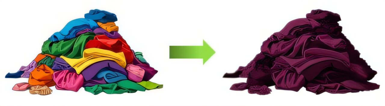 Recoloring polyester with supercritical CO₂ could simplify fiber-to-fiber recycling