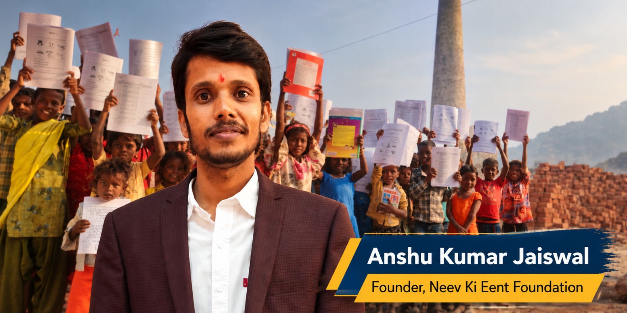 Building a New Foundation for Education: Anshu Kumar’s Neev Ki Eent Foundation for Children of Bihar’s Brick Kiln Workers