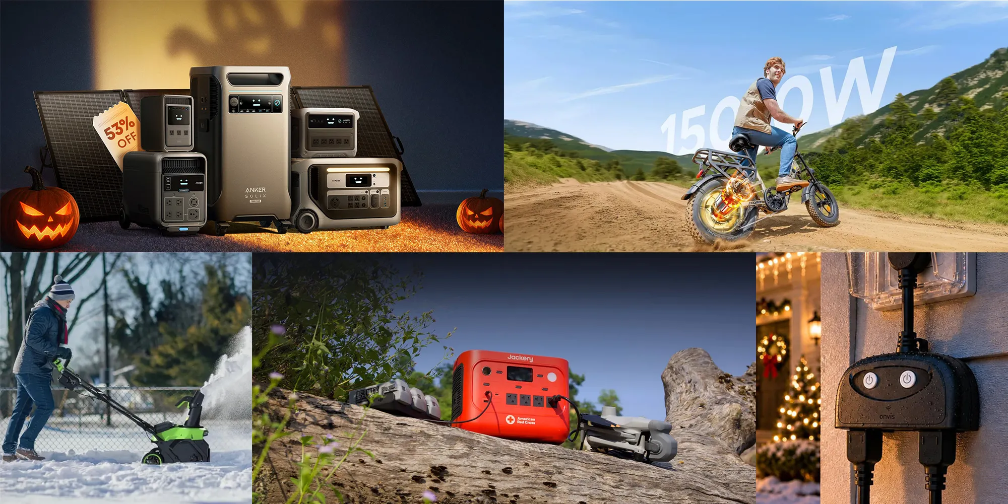 Anker SOLIX 4,096Wh expanded C2000 Gen 2 power station $1,519, 150-mile L16 utility e-bike lows from $649, Snow blower low, more