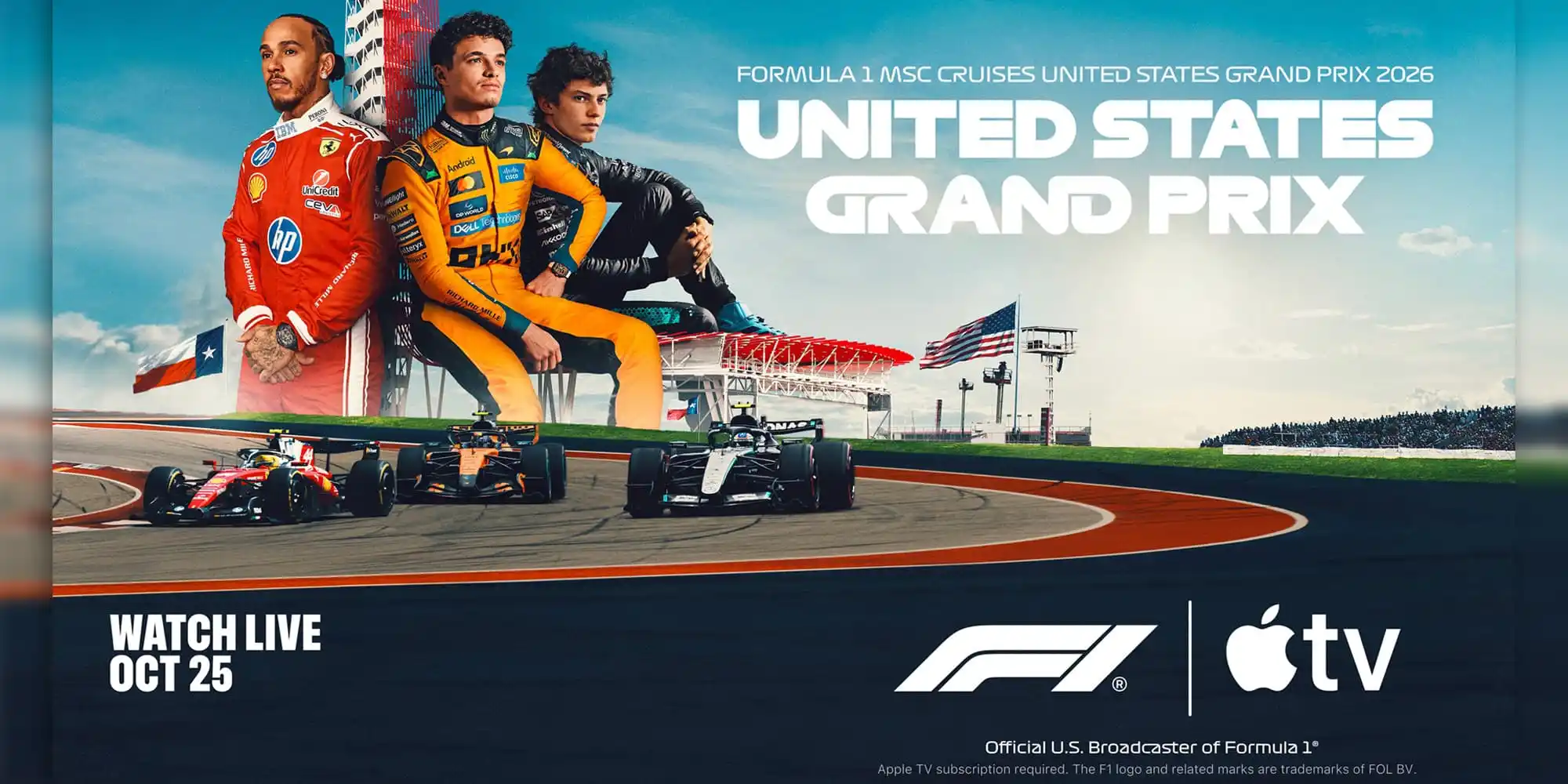 Formula 1 gets Dolby Atmos support on Apple TV in the U.S. starting today