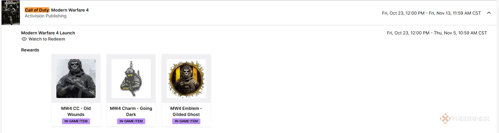 All Twitch Drops And How To Earn Them In Call Of Duty: Modern Warfare 4