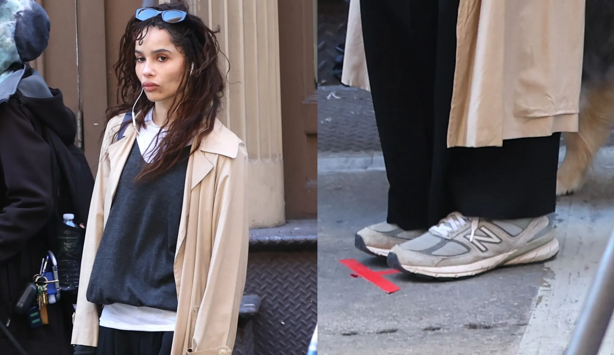 Zoë Kravitz Styles Two Popular Sneakers With the Outfit Formula All the New York Girls Are Wearing This Fall
