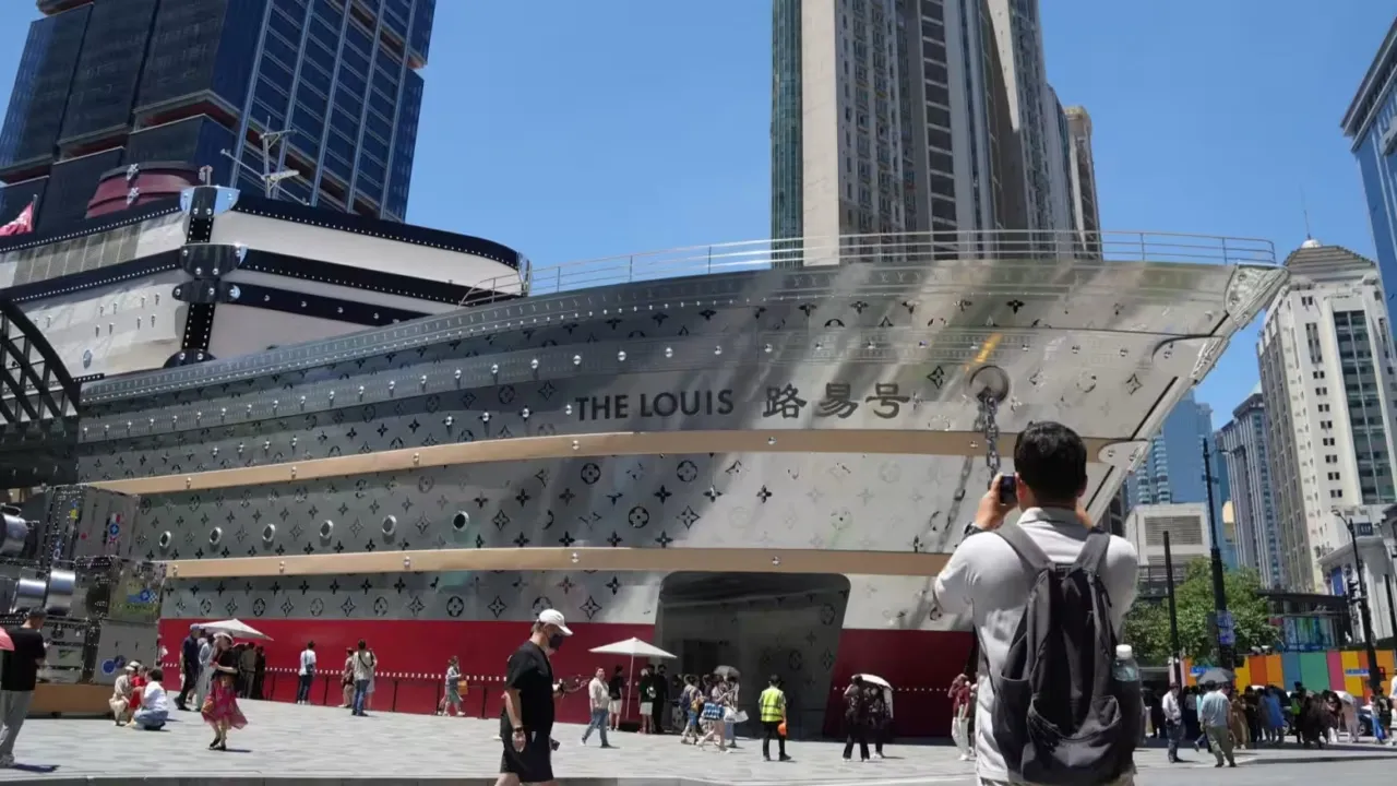 Louis Vuitton Unveils Monumental Installation at Hong Kong’s Landmark