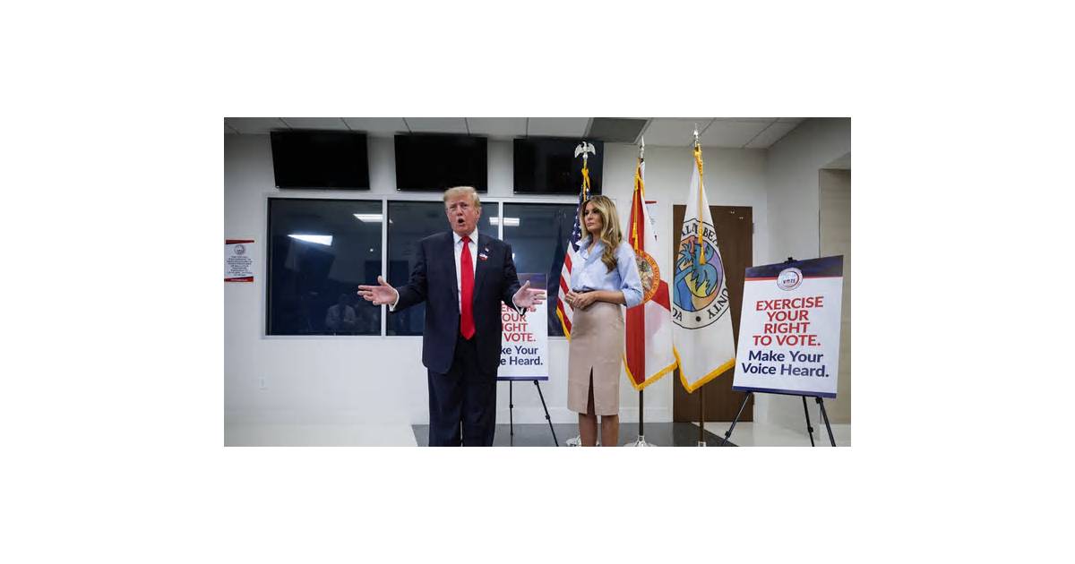 Trump Casts Early In-Person Ballot After Attacks on Mail Voting