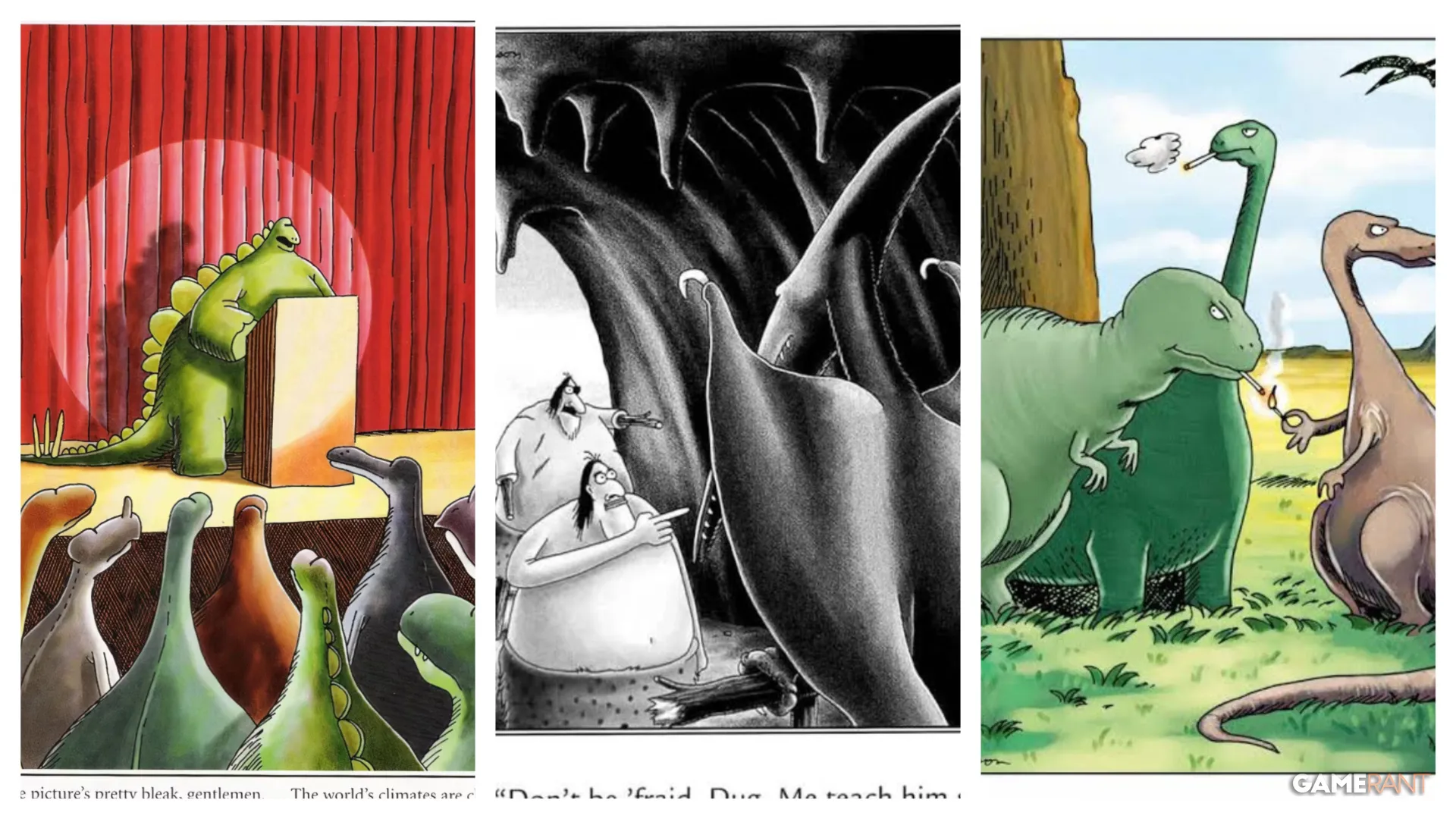 10 Funniest Far Side Comics About Dinosaurs, Ranked
