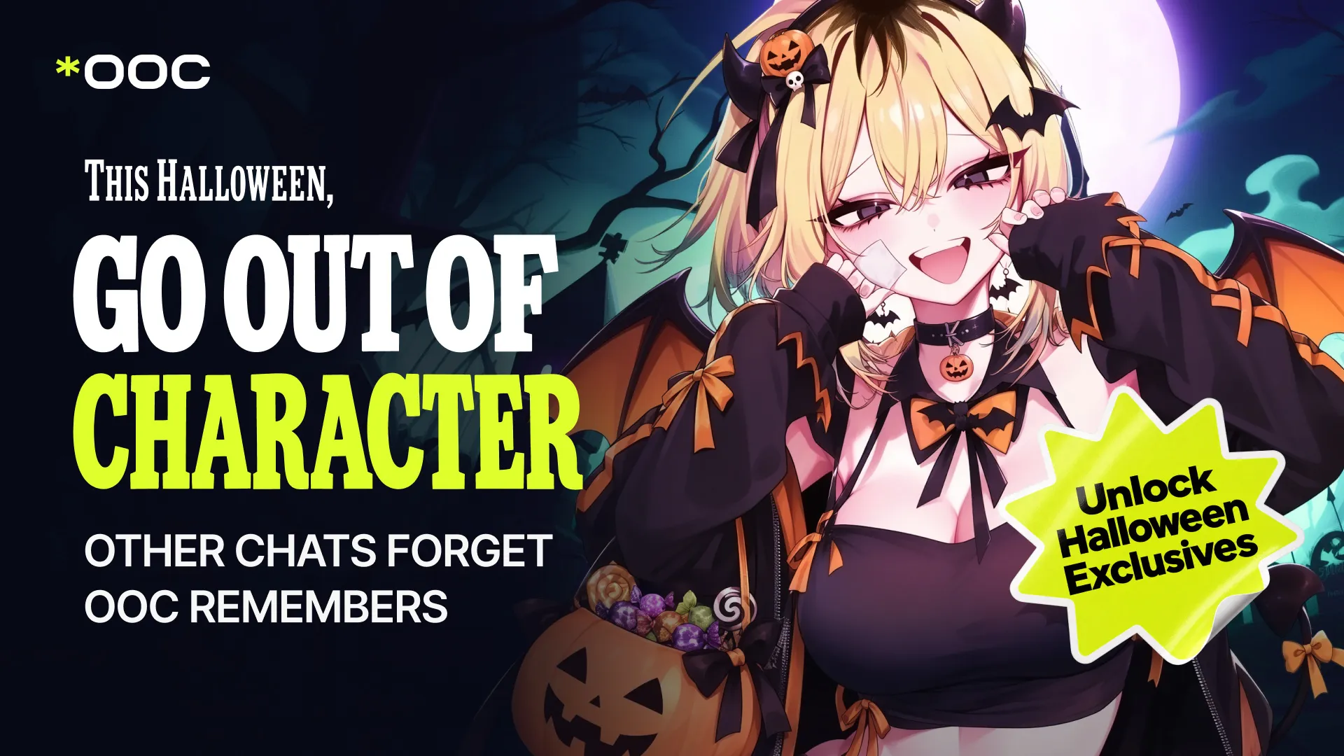 OOC Offers Free Responses, Double Check-In Rewards, And More For Halloween