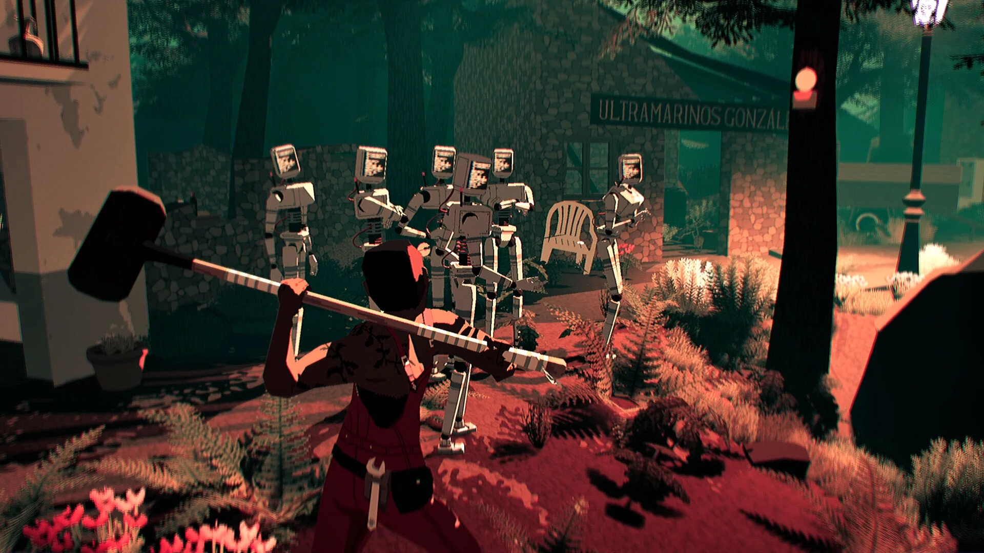 This week in PC games: Run a shady cyberpunk boutique in Probably Stolen, autobattle Viking towns in Northgard Battlegrounds, and trash homophobic robots in Virtue and a Sledgehammer