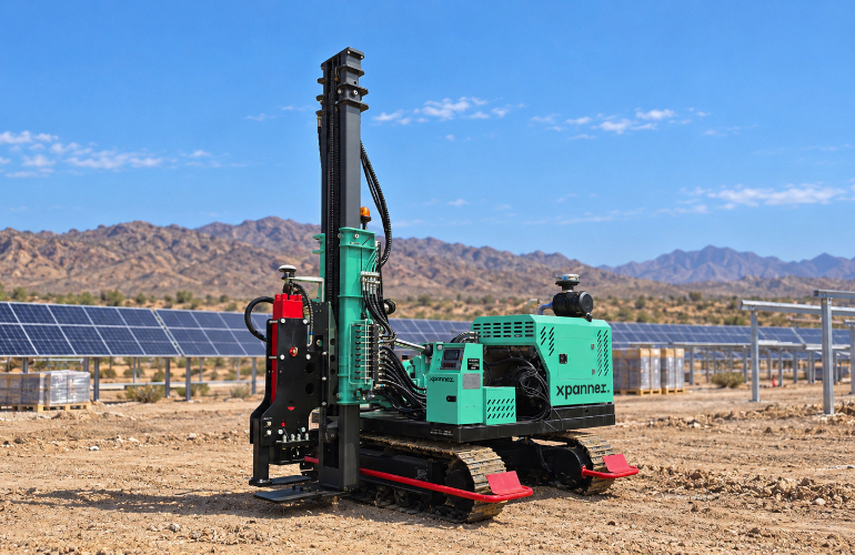 Xpanner unveils automated pile driving system for solar and BESS
