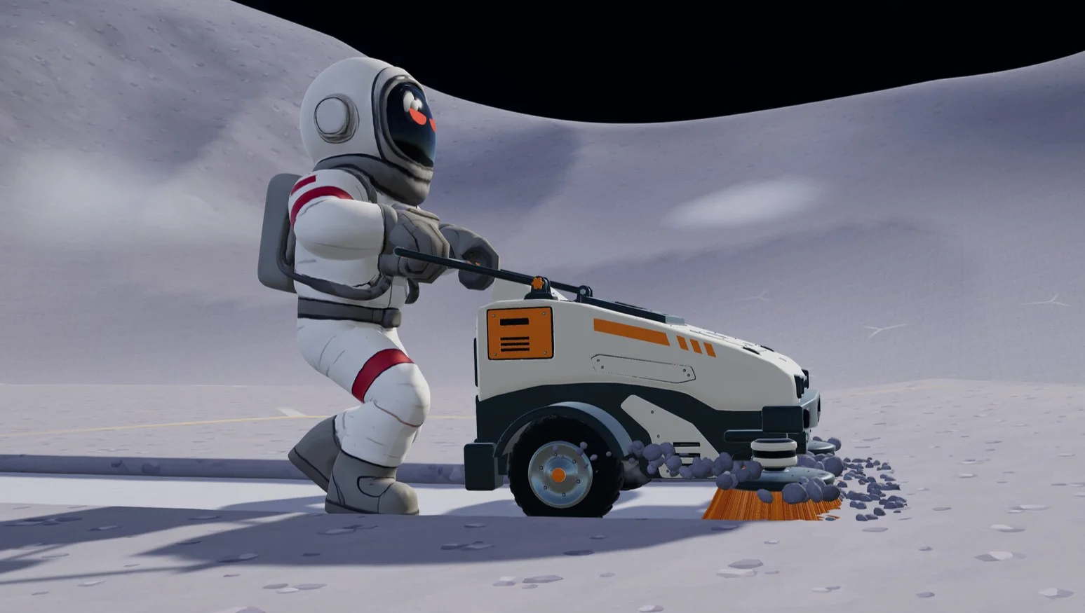 Clean a whole planet with a toothbrush in Moon Sweepers, the PowerWash genre's latest crime against perfectionists