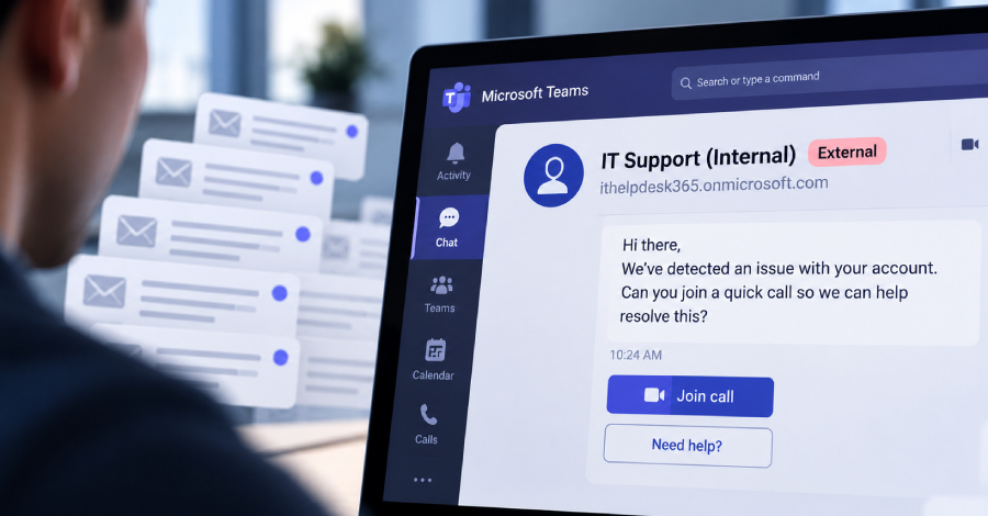 Attackers Use Microsoft Teams IT Support Scams to Deploy Malware and Ransomware