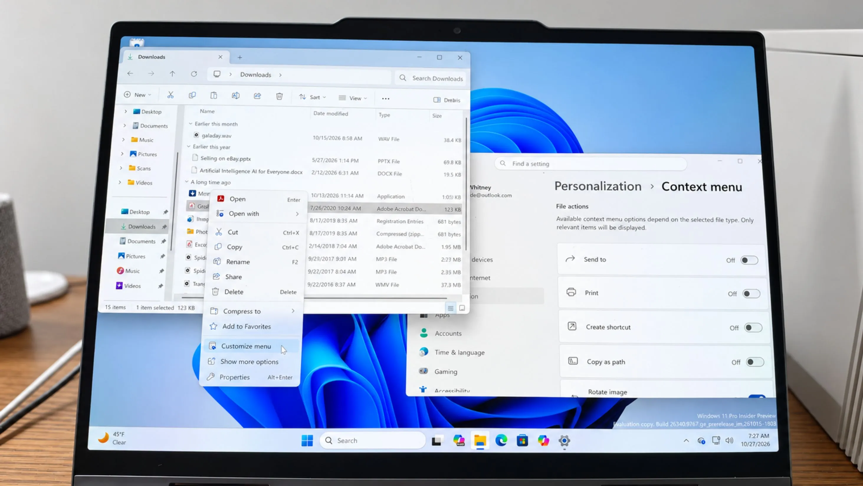 I tried Windows 11’s customizable right-click menu – and it’s a much-needed change