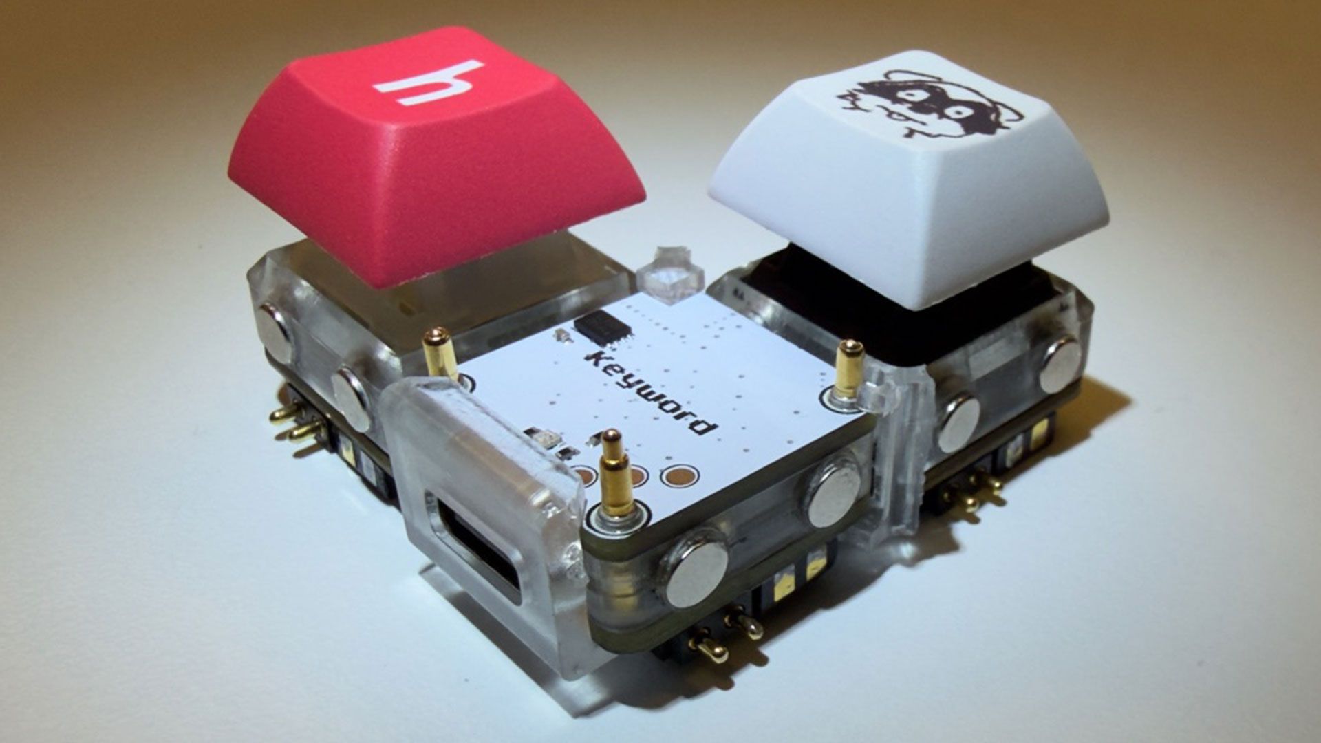 Keybytes ‘truly modular keyboard’ starts with one key and is assembled like Legos
