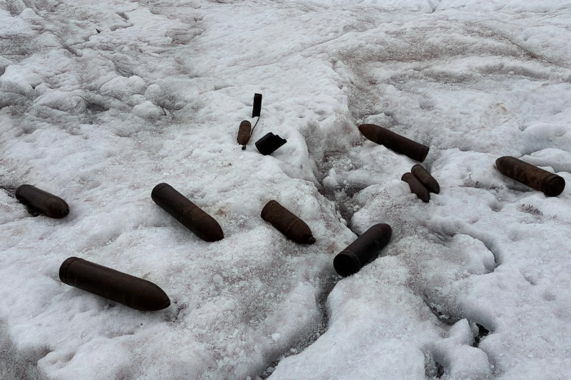 Melting Glaciers Expose More Than 250 Unexploded WWI Bombs in the Dolomites
