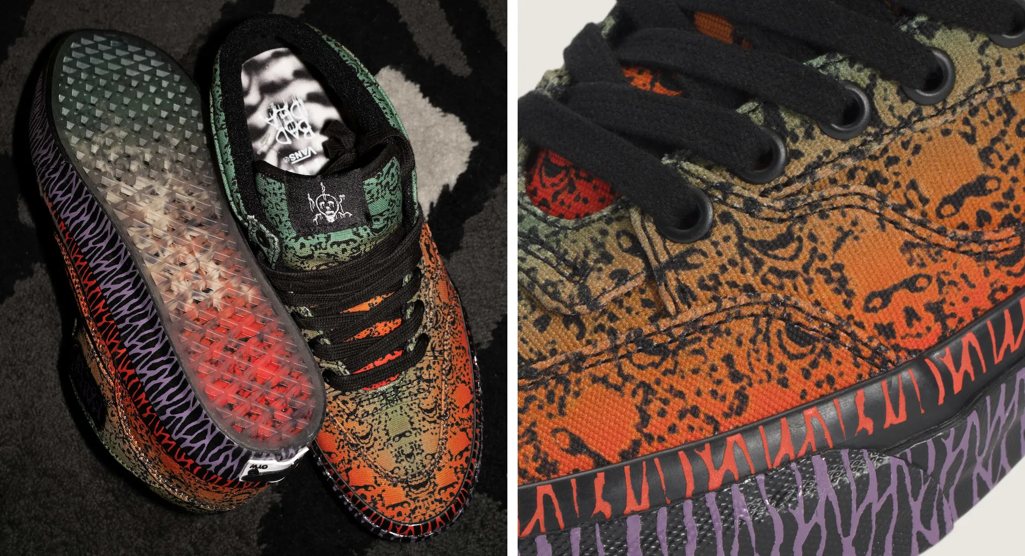 This Vans Half Cab Collab Is Covered in Dazzling Gradient Skull Artwork From a Korean Artist