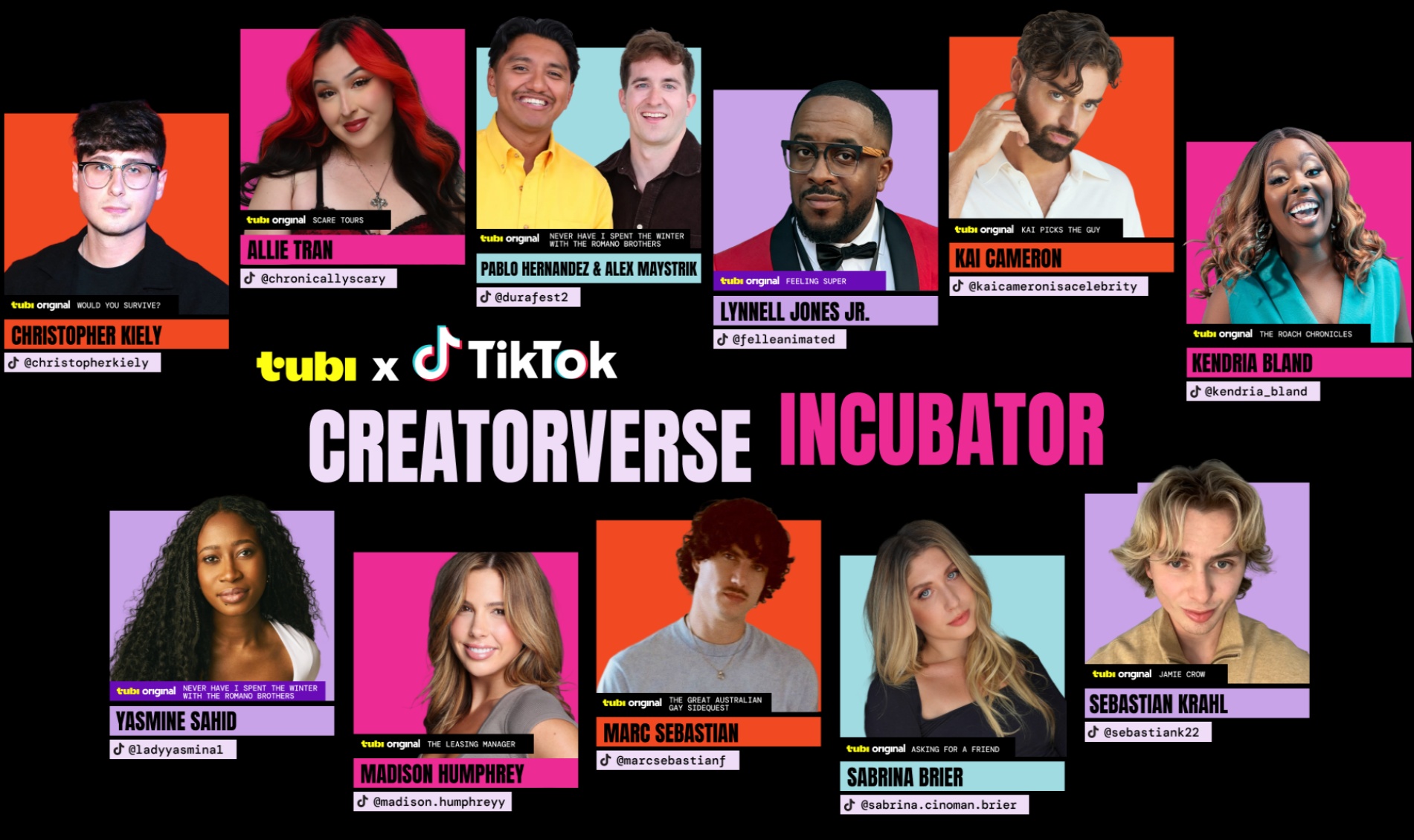 Tubi reveals ten shows led by TikTok stars as part of incubator program
