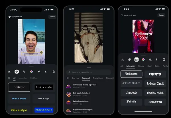 Edits gets new Halloween-themed options