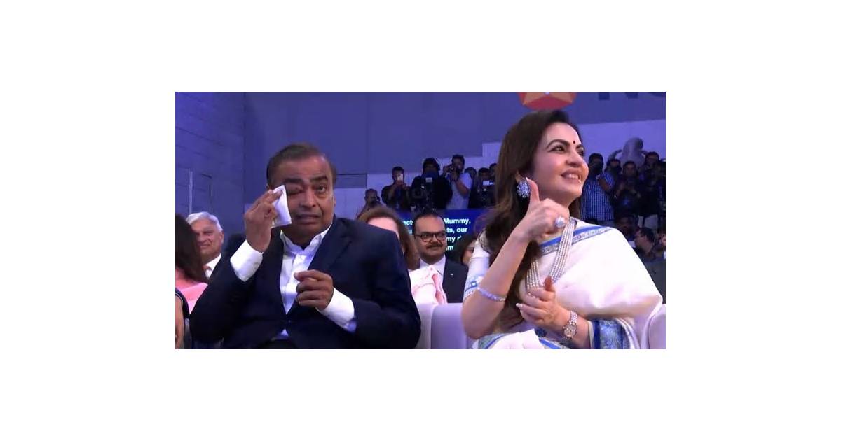 Ambani Sheds Tears as India’s Richest Family Hails Jio Debut Pop