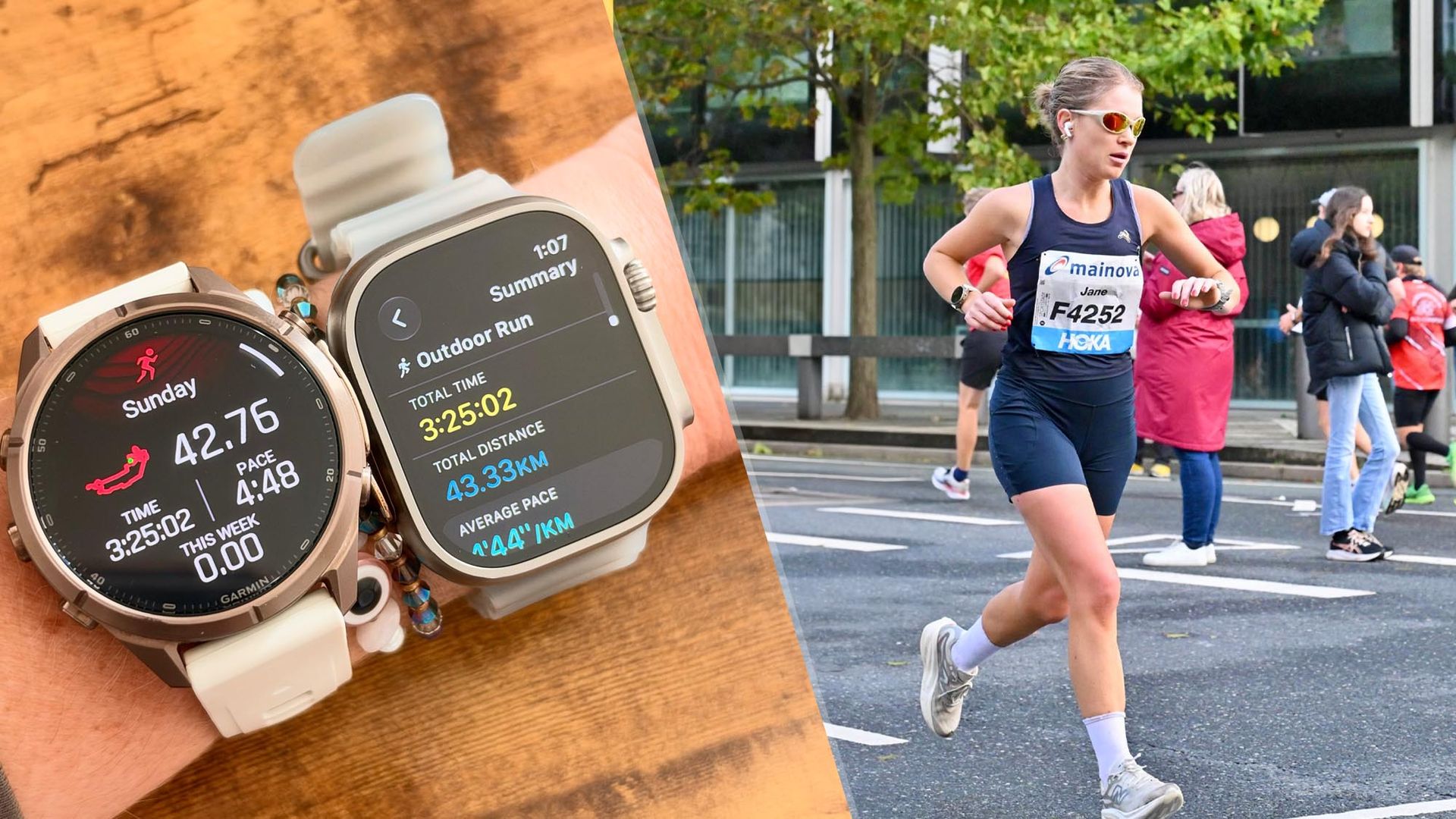 I wore the Apple Watch Ultra 4 and the Garmin Fenix 9 Pro for a marathon, and this watch won by miles