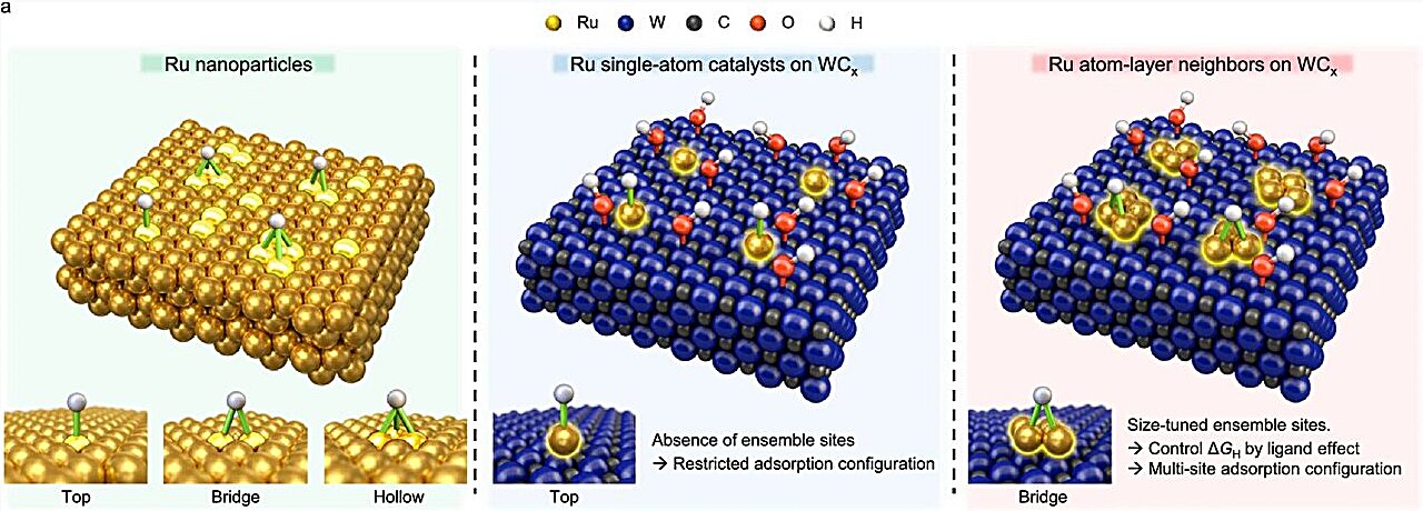Ruthenium catalyst matches platinum in hydrogen production while using far less precious metal