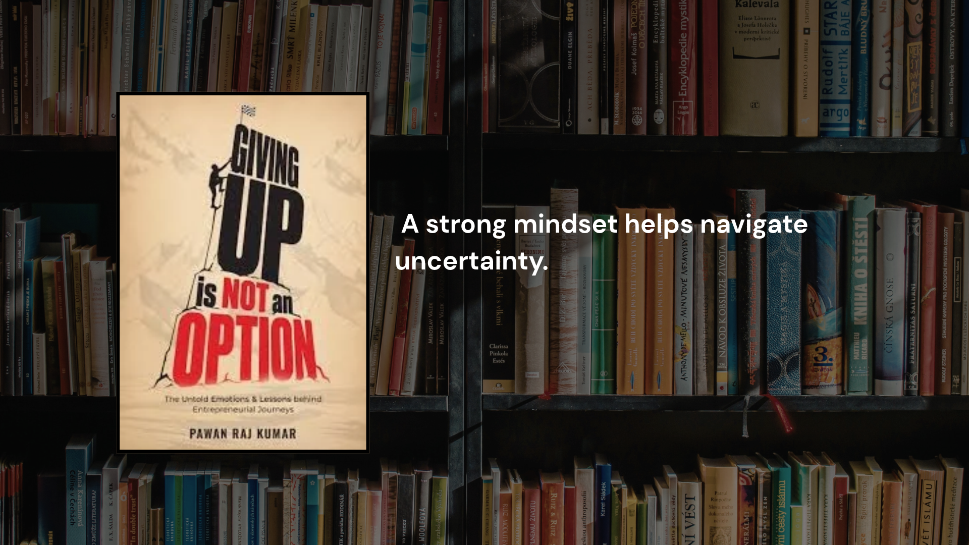5 entrepreneurial lessons from Giving Up Is Not an Option