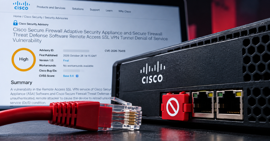 Cisco Patches Actively Exploited ASA and FTD VPN Flaw That Can Crash Firewalls