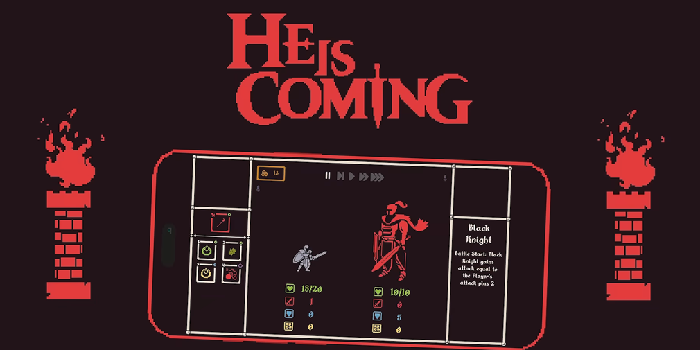 He is Coming set to bring a dark fantasy, retro roguelike RPG to mobile, thanks to Playdigious