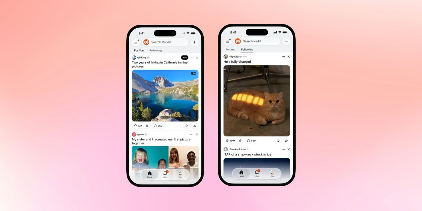 Reddit now lets you choose between For You and Following feeds