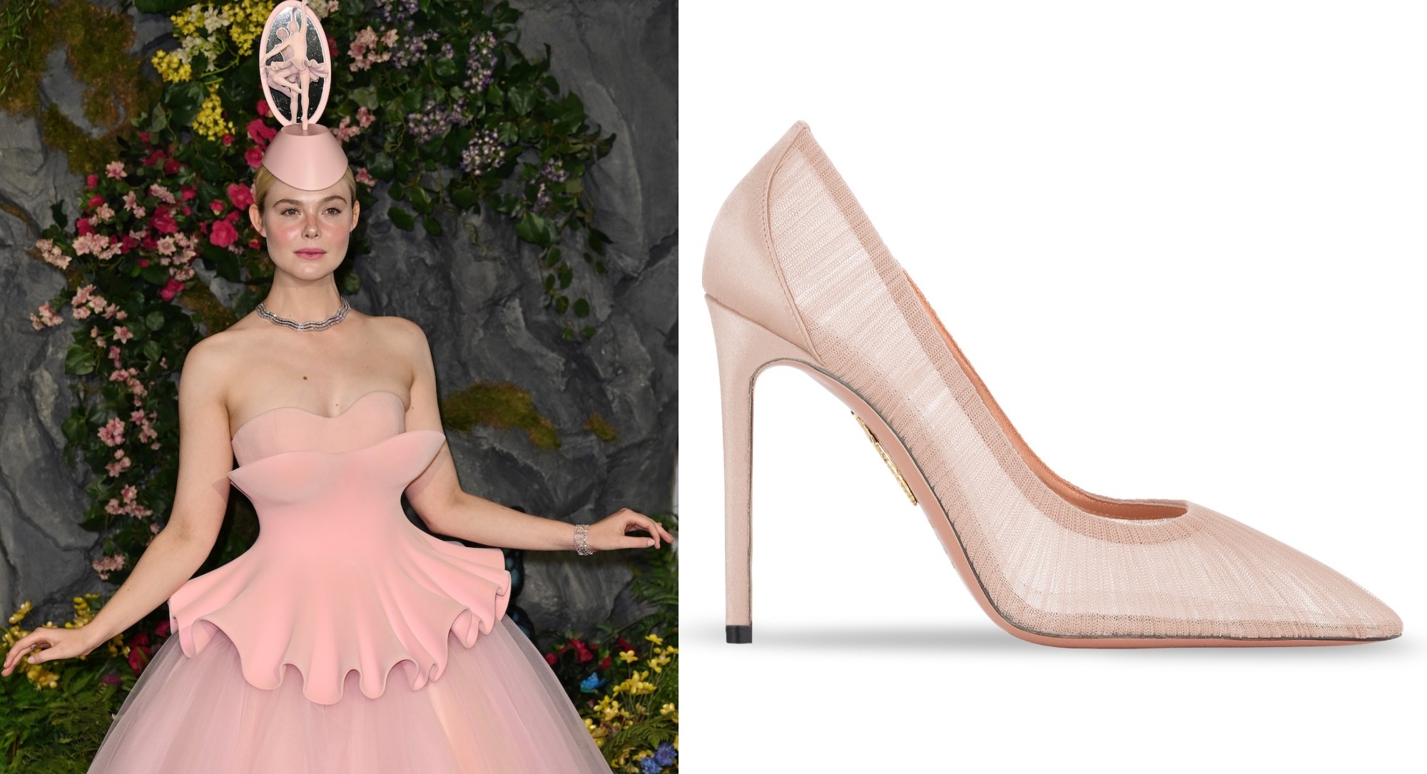 Elle Fanning Matches Dreamy Powder Pink Shoes With Equally Dreamy Dress for ‘The Hunger Games’ Premiere