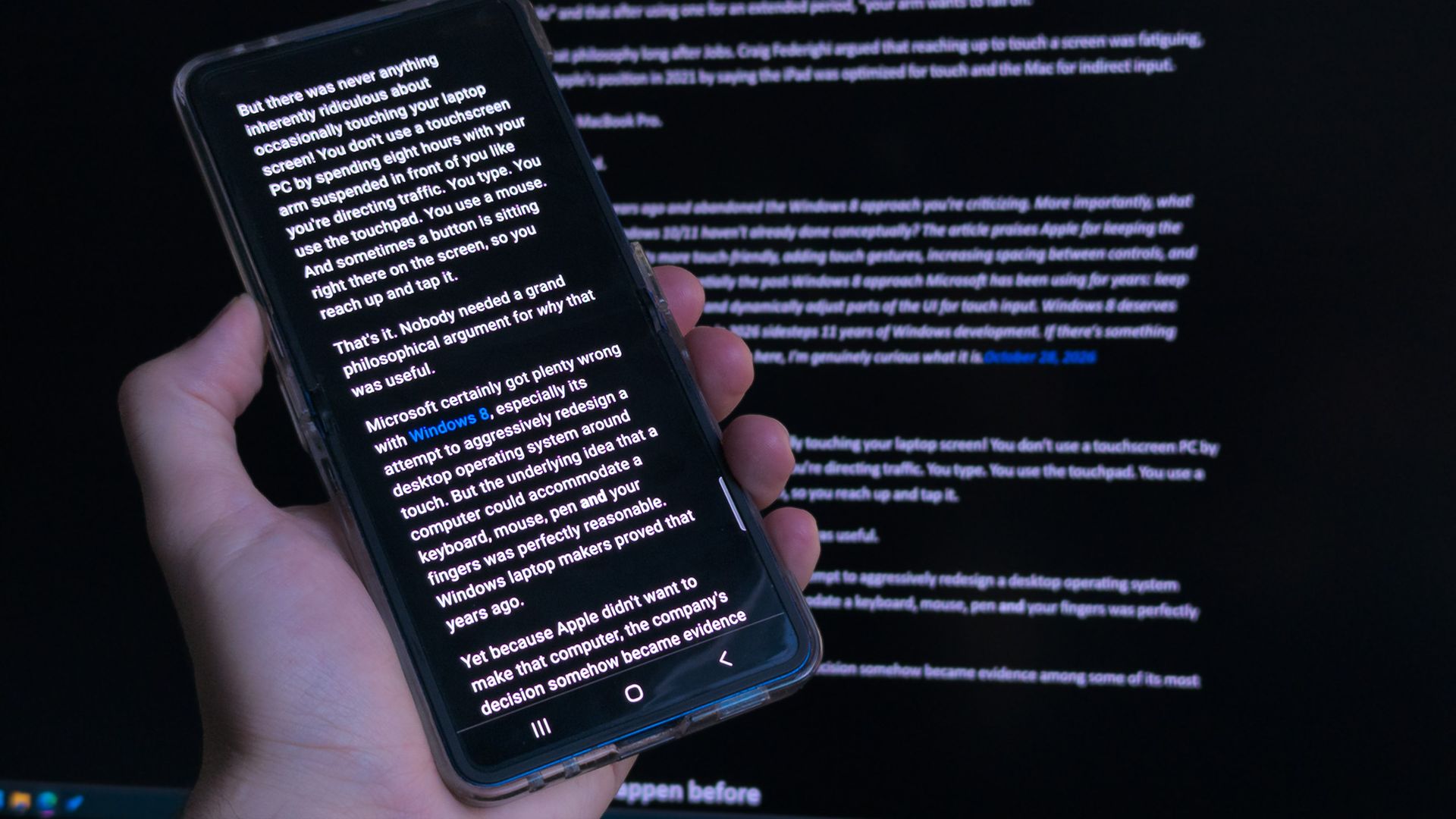 Edge's Reading Mode became an unlikely ad blocker when my plugins couldn't keep up