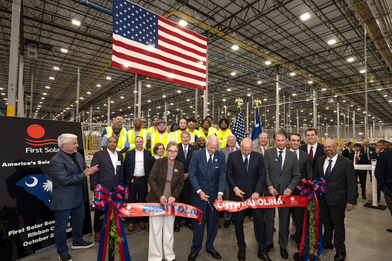 First Solar opens 1.7 GW module plant in South Carolina
