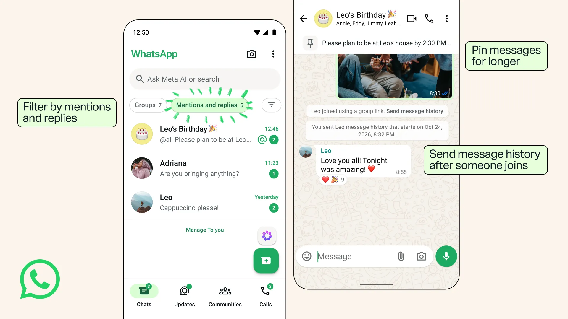 WhatsApp launches four updates to help users catch up in groups