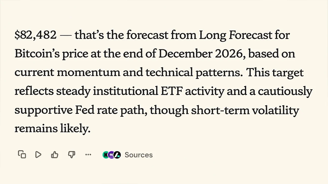 9 AI Models Predict Bitcoin’s Year-End Price, From $82K to $112K