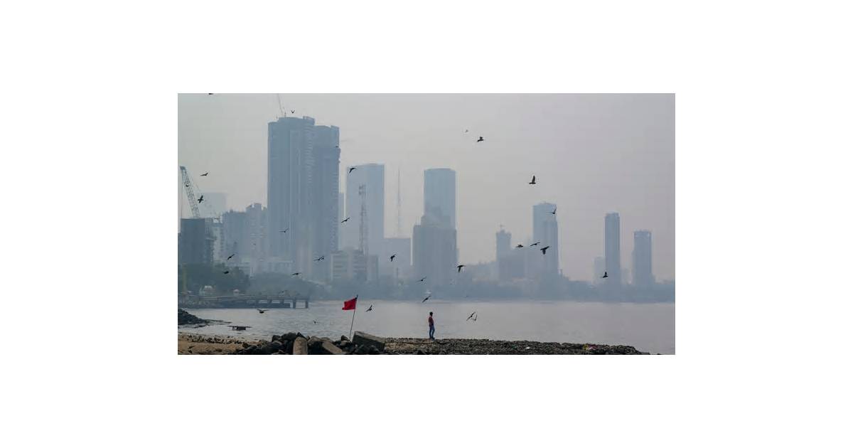 Indian Financial Hub’s Coastal Edge Fades as Pollution Surges