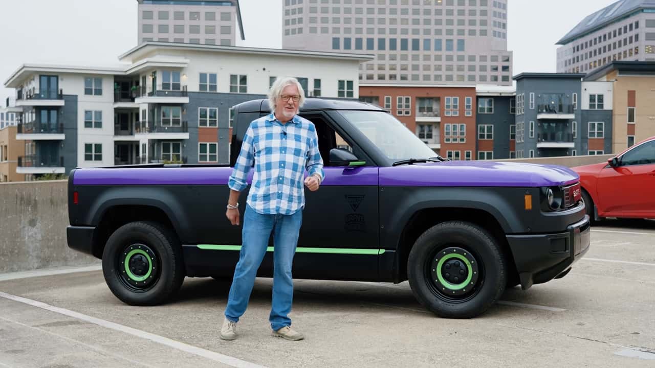 James May Drove Slate's Tiny Electric Truck And Says He'd Buy One: Video